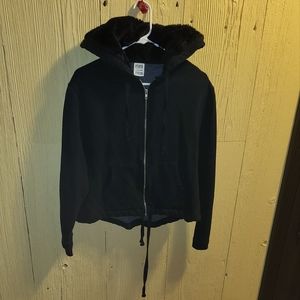 2 For $30 EUC Pink Victoria Secret zip up hoodie